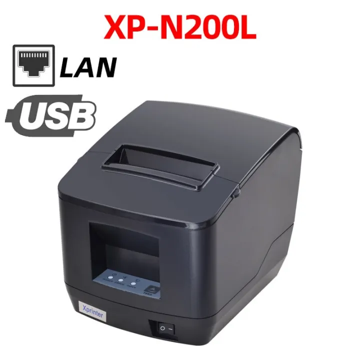 xprinter-80มม-เครื่องพิมพ์ใบเสร็จรับเงินระบายความร้อนการพิมพ์มิลลิเมตร-วินาทีเครื่องพิมพ์-usb-สติ๊กเกอร์บาร์โค้ด-แถบรับใบเสร็จ-lan-เครื่องพิมพ์รหัส-qr-สีดำ