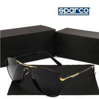 SPARCO แว่นตากันแดดโพลาไรซ์สำหรับผู้ชายและผู้หญิงขี่แว่นตายี่ห้อดีไซเนอร์สีดำย้อนยุค