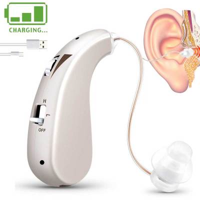 ZZOOI Digital Hearing Aids Sound Amplifier Chargeable Hearing Aid Deaf Audífonos Rotate 360 ??Degrees For Left And Right Ear