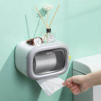 3 Color Creative Toilet Paper Holder Waterproof Toilet Tissue Storage Box Rack Wall Mounted Bathroom Bathroom Accessories