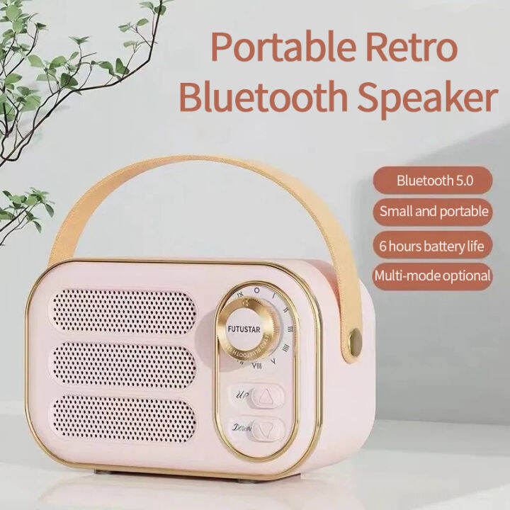 Retro Bluetooth Speaker Wireless Speakers Subwoofer Mini Car Stereo Gift |  