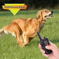 998DR 300M Rechargeable Dog Shock Collar Dog Training Equipment Pet Remote Control Shock Vibration Anti-Bark Collar LCD Display