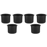 6 Pack 5 Gallon Grow Bags,Plants Pots with Handles,Indoor &amp; Outdoor Grow Containers for Plants,Vegetables and Fruits