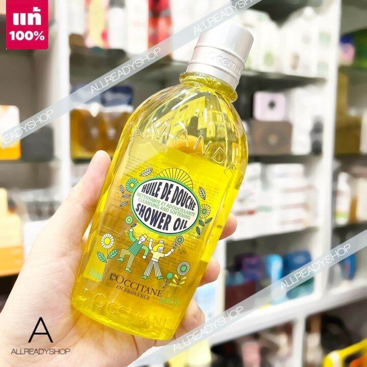 🔥 ของแท้ พร้อมส่ง 🔥 ของแท้ L'Occitane Almond Shower Oil 250 ml. ( KING