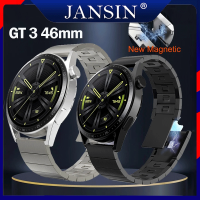 สายนาฬิกาข้อมือสเตนเลส โลหะ สําหรับ huawei Watch GT 3 46mm แม่เหล็ก สายนาฬิกา GT3 46มม