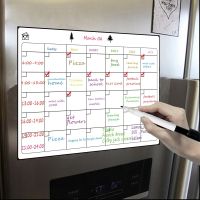 【YD】 A3/A4/A5 Whiteboard Fridge Set Refrigerator Magnets Stickers Dry Message Board Remind Memo