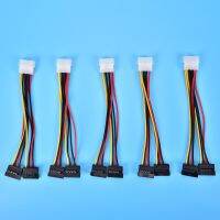 4Pins IDE Molex To 15Pin Serial ATA SATA HDD Power Adapter Cable Y Splitter Hard Drive Power Supply Cable