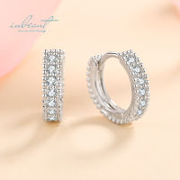 inbeaut Classic 925 Silver Excellent Cut D Color Pass Diamond Test Moissanite Screw Back Stud Earrings for Women Fine Jewelry