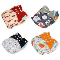 Nappy Cloth Baby Cloth Diaper One Size Adjustable Washable Reusable Breathable Prevent Side Leaking Cloth Diapers Reusable Cloth Diapers