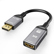 8K Displayport to -Compatible Adapter