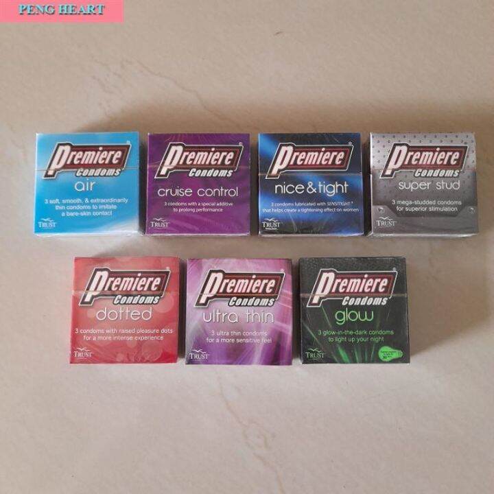 Premiere Condom Ultra Thin Dotted Watermelon Glow Nice Tight Cruise