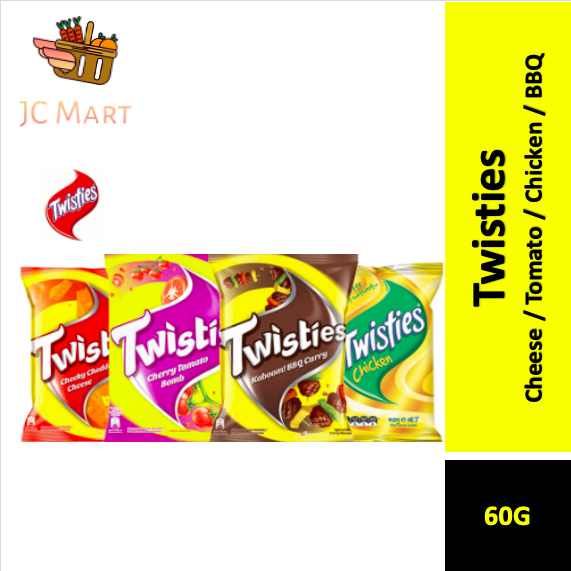 Twisties Cheese/Tomato/Chicken/BBQ (65g) Lazada