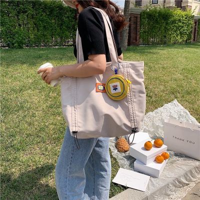 Japanese Harajuku Simple All-Match Shoulder Bag Womens 2022 New Large Capacity Portable Tote Bag Supply 2023