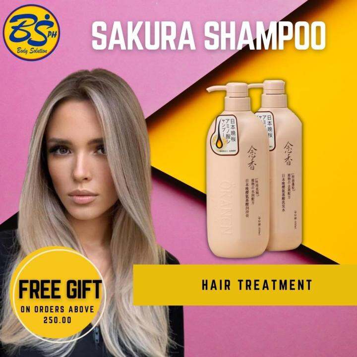 Original And Authentic 650ml Natural Japanese Sakura Shampoo And