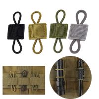 【CW】 4pcs Tactical Antenna Binding Buckle Molle System Backpack Elastic Rope Webbing Retainer Hunting Clothing Accessories