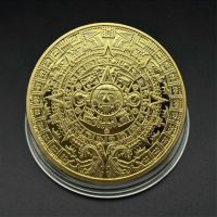 【CC】♦  Pyramids Coins Maya Memorial Coin Mexico Gold and Foreign Non-currency Commemorative