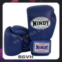 Windy boxing gloves BGVH Navy blue (8,10,12,14 oz) genuine leather วินดี้ นวมซ้อมชกมวย สีน้ำเงิน ผลิตจากหนังเเท้จากโรงงานวินดี้