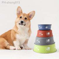 Non-Slip Dog Bowls For Small Medium And Large Cats And Dogs Drinking Water Feeding Pet Bowls Stainless Steel Pet Food Bowl Fee