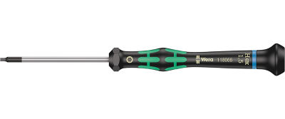 Wera 05118066001 2054 Screwdriver for Hexagon Socket Screws for Electronic Applications, 1.5 x 60 mm 1.5mm x 60mm