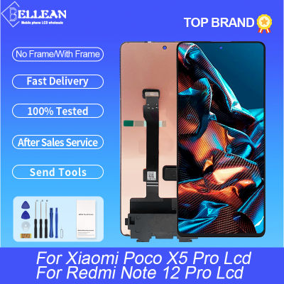 6.67นิ้วสำหรับ Xiaomi Poco X5 Pro Lcd Touch Screen Digitizer 22101320G 22101320I สำหรับ Redmi Note 12 Pro จอแสดงผลเครื่องมือ