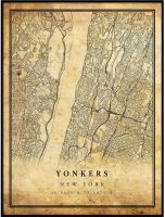 ภาพผ้าใบพิมพ์แผนที่สไตล์วินเทจของ Yonkers | ภาพพิมพ์งานศิลปะเมืองเก่า | การตกแต่งบ้านสไตล์โบราณ | ของขวัญศิลปะบนฝาผนังนิวยอร์ก | แผนที่โบราณ8.5X11 Q03904กรอบด้านใน (การปรับแต่งมีผ้าใบวาดภาพและกรอบ)