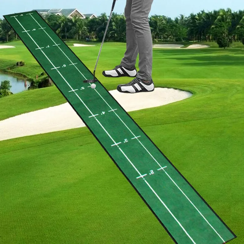 Golf Carpet Putting Mat Thick Practice Putting Rug for Indoor Home Office  Golf Practice Grass Mat Golf Training 