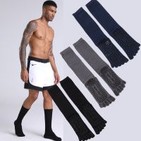 Men nude yoga socks thin section absorb sweat pilates summer socks silicone tube of professional sport in five fingers socks cotton