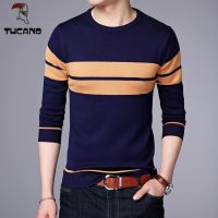 CODAndrew Hearst New Mens Casual Fashion Knitwear Long Sleeve Knit T-Shirt Breathable Comfortable Sports Sweater Top