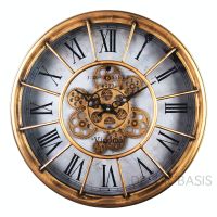 นาฬิกาตกแต่งบ้านCLASSIC GOLD นาฬิกาแขวน นาฬิกาเฟืองหมุน นาฬิกาฟันเฟือง GEAR wall clock