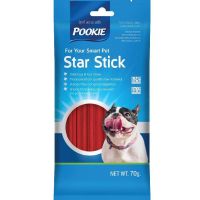 pookie star stick ขนมขัดฟัน รสเนื้อ 70 กรัม