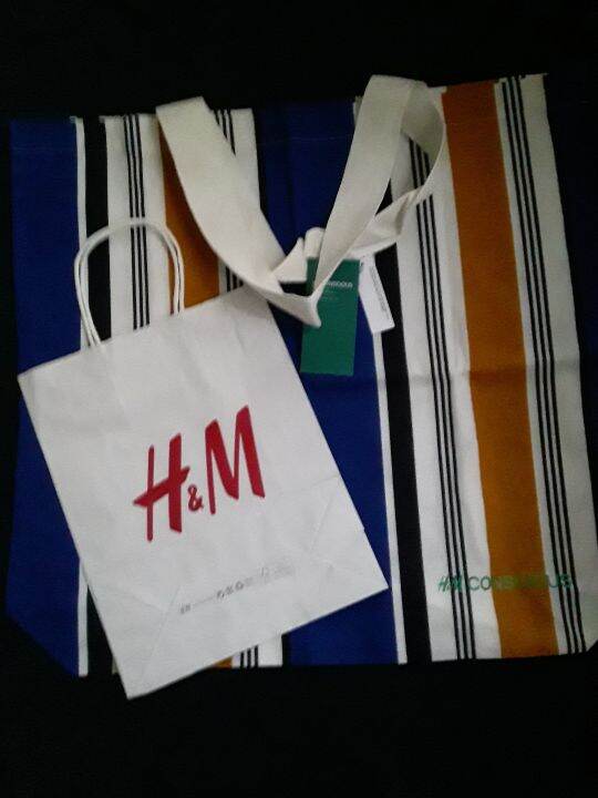 H&M Ecobag with H&M Shopping Bag Lazada PH