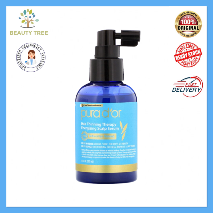 Pura D'or Hair Thinning Therapy Energizing Scalp Serum 120ml Lazada