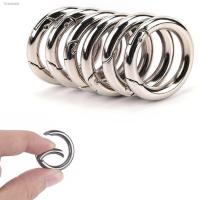 ✷☑卍 6Pcs Circle Round Carabiner Camping Spring Snap Clip Hook Keychain Camping Climbing Hiking Outdoor