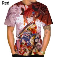 2023 Customized Fashion New Summer Cool Short Sleeve DATE A LIVE Anime Personality Pattern Trend Creative Top  Round Neck 3D T-shirt DIY，Contact the seller for personalized customization