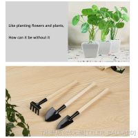 【LZ】▥۞  3pcs/set Mini Shovel Rake Set Garden Bonsai Mini Tool Miniature Planting Kit