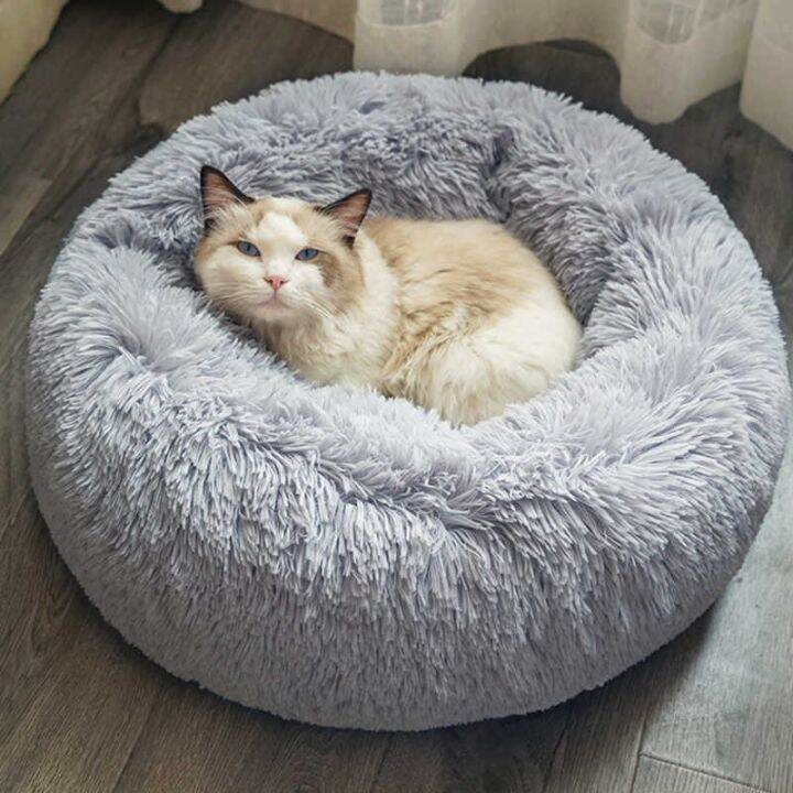 ส่งจากไทย-มีเก็บเงินปลายทาง-ที่นอนสัตว์เลี้ยง-รังสัตว์เลี้ยง-ที่นอนแมว-pet-fur-bed-ที่นอนแมว-ขนนุ่มฟู-ที่นอนหมา-เบาะนอน