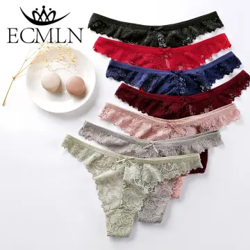 SHAN Antibacterial Cotton Crotch Seamless Underwear High Quality Women's  Mid-waist Seamless Panty Threaded Underwear Women's Bow Lace Panties