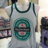 เสื้อกล้ามไทยแลนด์ เสื้อกล้ามสกรีนลาย Heineken เป็นผ้าcotton% มี 3 สี 5ไซส์ F.M.L.XL.XXL.