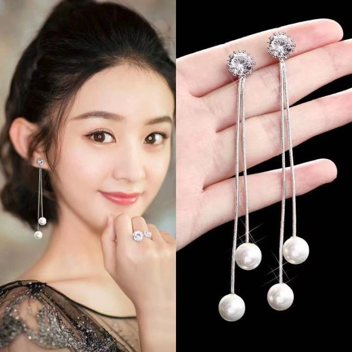 fashion-earrings-ต่างหูเงินแท้925ต่างหูใข่มุกต่างหูเพชร-ต่างหูคริสตัล-ต่างหูดาราใส่เยอะมาก-สินค้าพร้อมส่ง