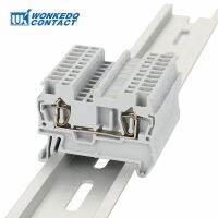 【DT】 hot  10Pcs ST1.5 Spring-cage Connection 1.5mm² 16AWG Plug Wire Wiring Return Pull Electrical Connector Din Rail Terminal Block ST 1.5