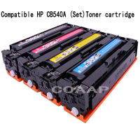 เข้ากันได้สำหรับ CB540A CB541A CB542A CB543A (แพ็ค) ตลับหมึกสำหรับ HP Color Jet125ACP1215CP1216