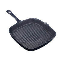 กระทะ2224CM Non-Stick เหล็กหล่อลายหนาด้านล่างบ้านสวนบาร์บีคิวกระทะสเต็ก Skillet