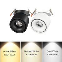 Foldable LED COB Recessed Downlight BlackWhite Housing 7W 10W 12W 15W 18W LED Ceiling Spot Light for Pictures Background