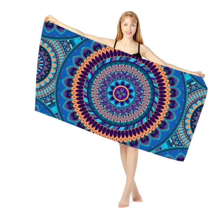 new-geometric-pattern-quick-dry-beach-towel-microfiber-towels-thin-beach-cushion-swimming-personalized-sand-free-beach-towels