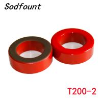 T200 Iron Powder Cores T200-2 OD*ID*HT 51*32*14 mm 12nH/N2 10uo Iron dust core Ferrite Toroid Core Coating Red gray AG Electrical Circuitry Parts