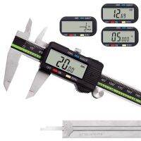 Digital Caliper Stainless Steel LCD Screen 6in 150mm/8in 200mm/12in 300mm Inch/Millimeter/Fractions Conversion