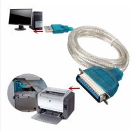 USB to Parallel IEEE 1284 Printer Adapter Cable PC (Connect your old parallel printer to a USB port)