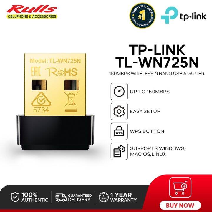 TP-Link TL-WN725N 150Mbps Wireless N Nano USB Adapter WiFi Adapter WiFi ...