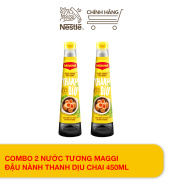 COMBO 2 Nước tương MAGGI Đậu Nành Thanh Dịu Chai 450ml