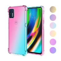 for Moto G9 G8 Power Play Plus One Fusion+ Hyper Macro Clear Case Cute Gradient Slim Anti Scratch Flexible TPU Shockproof Cover Phone Cases